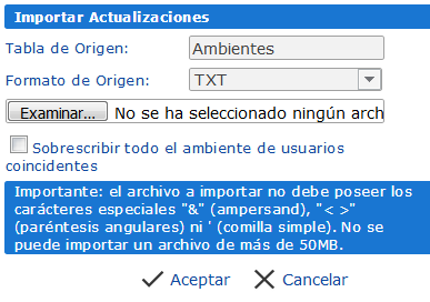 Importar Ambientes - 2