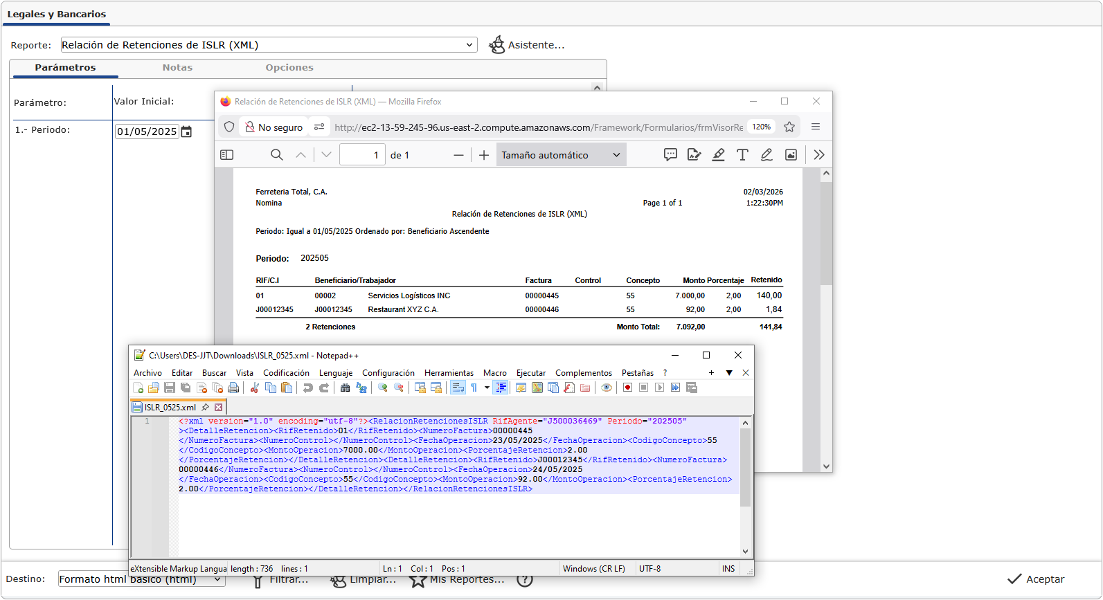 Reportes Fiscales de Nómina