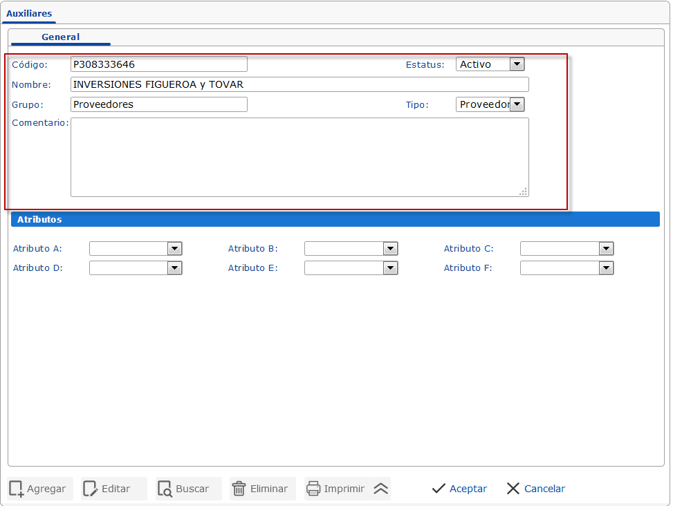 Formulario Modificable