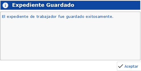 Menaje de Expediente Guardado