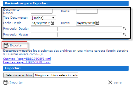 Exportar Formatos con Campos