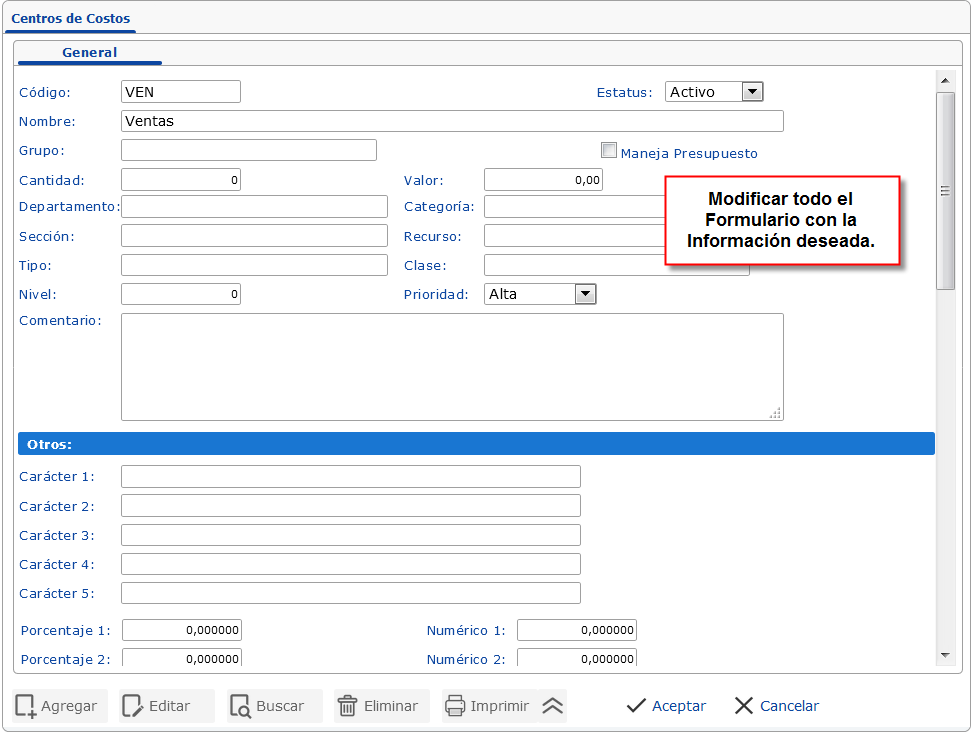 Formulario Modificable