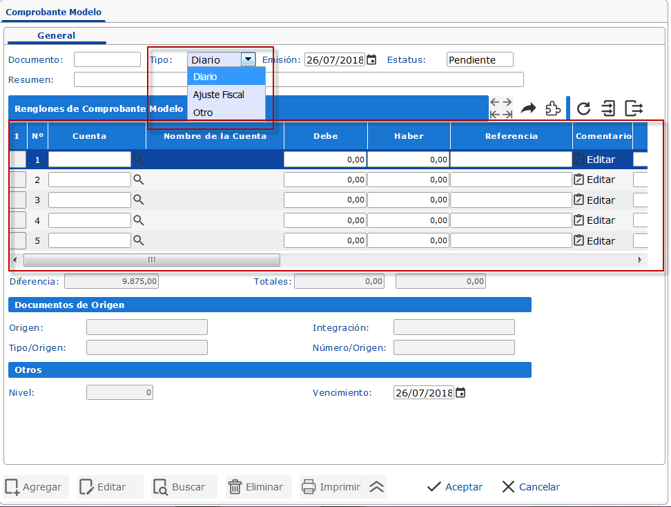 Comprobante Modelo