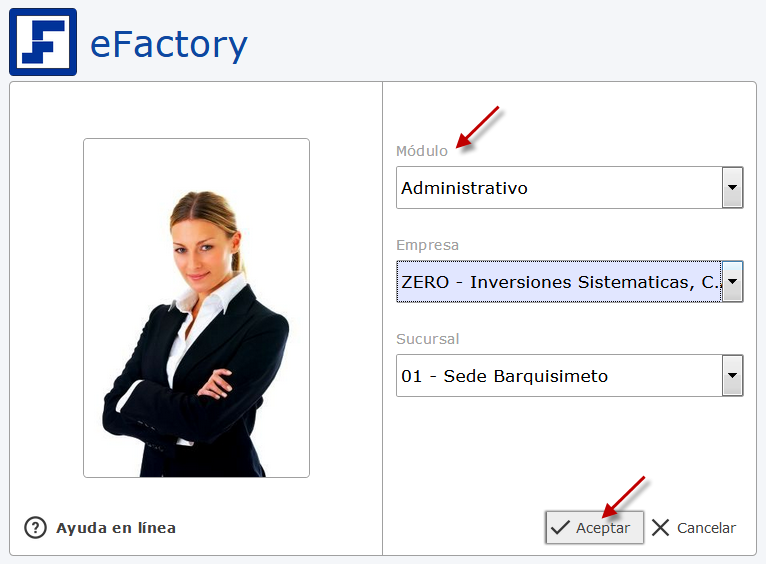 Ingresando a eFactory Administrativo