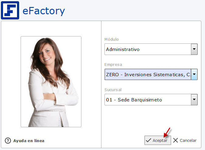 Ingresando a eFactory Administrativo