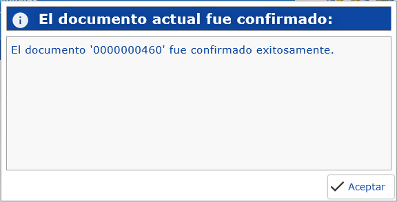 Ajuste de Inventario Confirmado