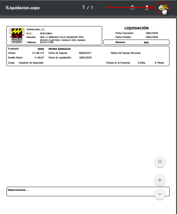 Panel de Formatos