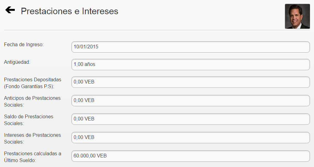 Prestaciones e intereses