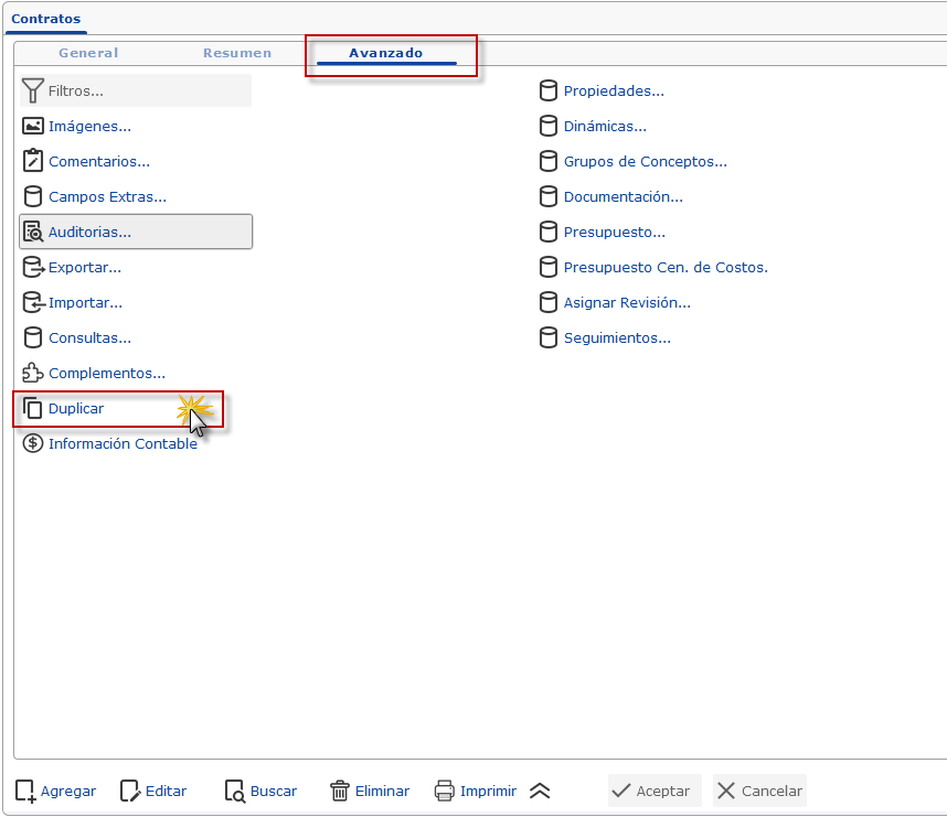 2- Duplicando un registro existente