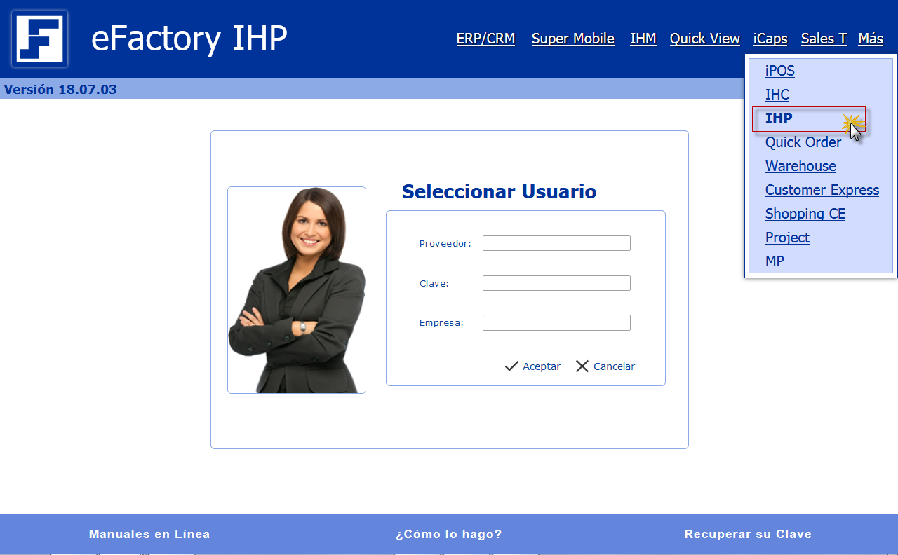 Seleccionar IHP