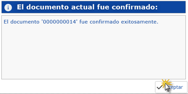 Movimiento de Cuenta Bancaria Confirmado