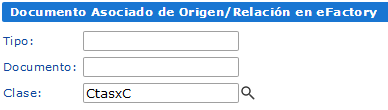 Sección Documento Asociado de Origen