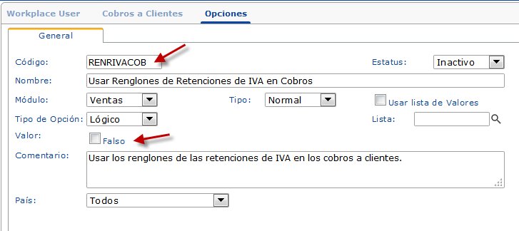 Desactivando la retención de IVA