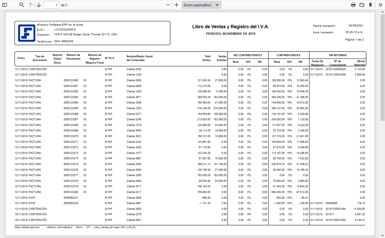 Libro de Ventas GPV