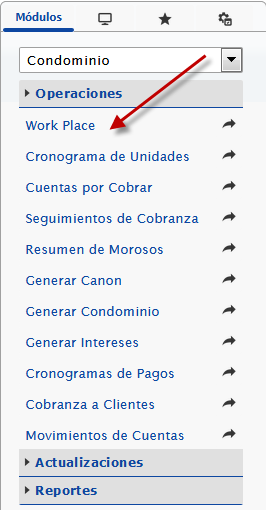 Accediendo a Work Place