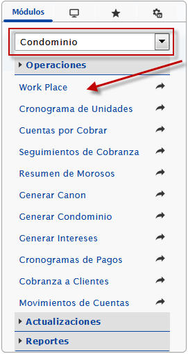 Accediendo a Work Place